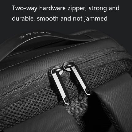 BANGE BG-7216 Waterproof Anti-theft Shoulders Bag Men Business Travel Computer Backpack(Gray)-garmade.com