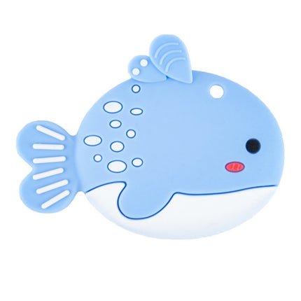 MJYJ019 Silicone Baby Teether Children Molar Stick Toy, Color: Small Fish-Blue-garmade.com