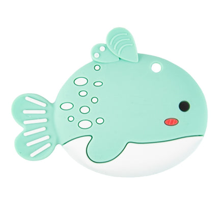MJYJ019 Silicone Baby Teether Children Molar Stick Toy, Color: Small Fish-Green-garmade.com