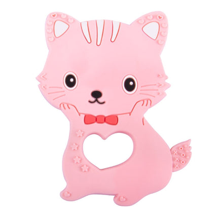 MJYJ019 Silicone Baby Teether Children Molar Stick Toy, Color: Kitten-Pink-garmade.com