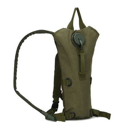 Water Bag Hydration Backpack Outdoor Camping Nylon Camel Water Bladder Bag For Cycling(ARMY GREEN)-garmade.com