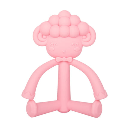 2 PCS Three-Dimensional Cartoon Silicone Baby Teether Molar Rods Children Toys Maternal And Child Supplies(Pink Sheep)-garmade.com