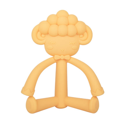 2 PCS Three-Dimensional Cartoon Silicone Baby Teether Molar Rods Children Toys Maternal And Child Supplies(Yellow Sheep)-garmade.com