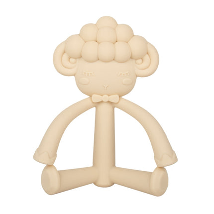 2 PCS Three-Dimensional Cartoon Silicone Baby Teether Molar Rods Children Toys Maternal And Child Supplies(Beige Sheep)-garmade.com