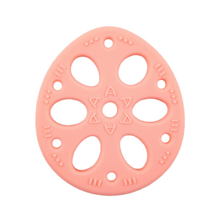 M010093 4 PCS Silicone Lotus Root Tablets Baby Soothing Teether Children Molars Toys Maternal And Child Supplies, Colour: Pink-garmade.com