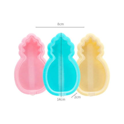 3 in 1 Summer Silicone Popsicle Mold Ice Cream Mold DIY Mold Set(Pineapple Shape)-garmade.com