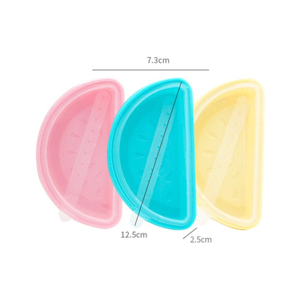 3 in 1 Summer Silicone Popsicle Mold Ice Cream Mold DIY Mold Set(Watermelon Shape)-garmade.com