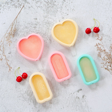 3 in 1 Summer Silicone Popsicle Mold Ice Cream Mold DIY Mold Set(Strawberry Shape)-garmade.com