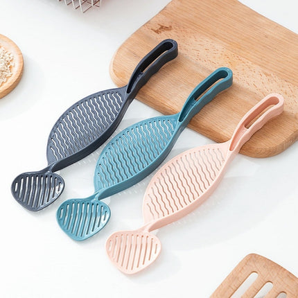 10 PCS Household Rice Scoop Drainer Does Not Hurt The Hand Washing Rice Sieve(Blue)-garmade.com