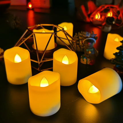 LED Electronic Candle Light Birthday Wedding Home Decoration Props Candle Holder, Battery Powered, Size: 7.5 x 12.5CM-garmade.com