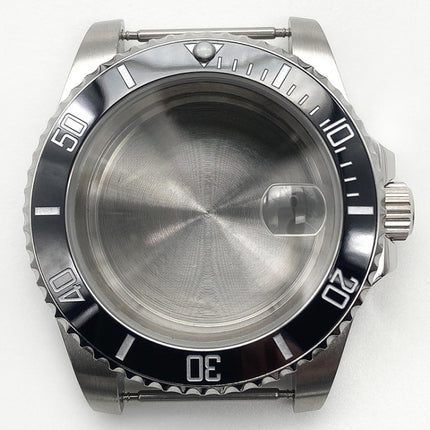 A097 For Rolex 2813/8215/2836 Movement Watch Stainless Steel Case For Rolex 2813/8215/2836 Movement(Black)-garmade.com