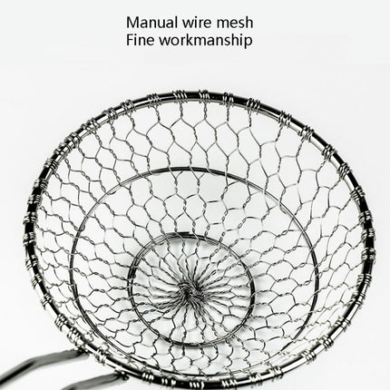 304 Stainless Steel Wire Mesh Fishing Practical Colander Durable Fried Cooking Fishing Fence-garmade.com