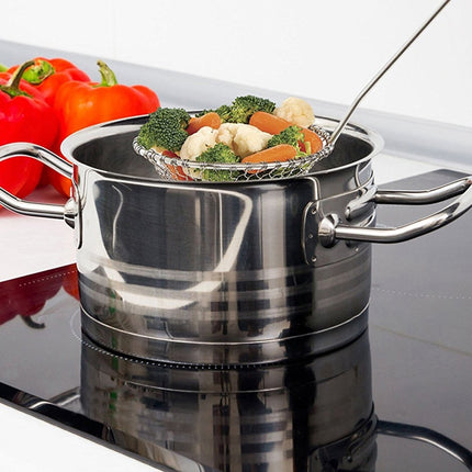 304 Stainless Steel Wire Mesh Fishing Practical Colander Durable Fried Cooking Fishing Fence-garmade.com