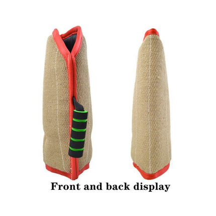 Red Twill Jute Training Dog Bite Sleeve Open Sleeve Protector Pet Products-garmade.com