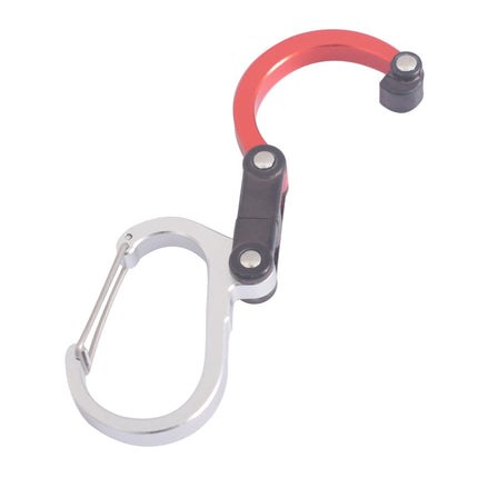 Multifunctional Carabiner Aluminum Alloy D-Type Outdoor Products Quick-Hanging Buckle(Red)-garmade.com
