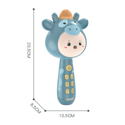 Children Wireless Singing Microphone Early Education Toys, Colour: Upgraded Blue-garmade.com