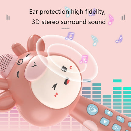 Children Wireless Singing Microphone Early Education Toys, Colour: Upgraded Pink-garmade.com