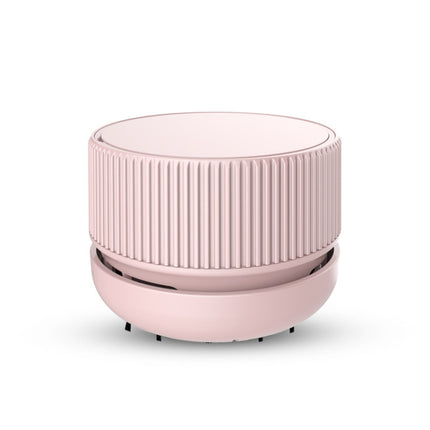 Portable Handheld Desktop Vacuum Cleaner Home Office Wireless Mini Car Cleaner, Colour: Coral Pink USB Charging-garmade.com