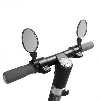 2 PCS For Xiaomi Scooter Rear View Mirror Bicycle Mirror(Oval)-garmade.com