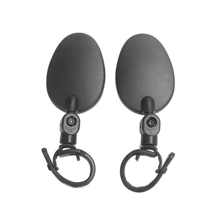 2 PCS For Xiaomi Scooter Rear View Mirror Bicycle Mirror(Oval)-garmade.com