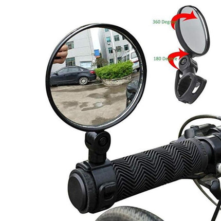2 PCS For Xiaomi Scooter Rear View Mirror Bicycle Mirror(Round)-garmade.com