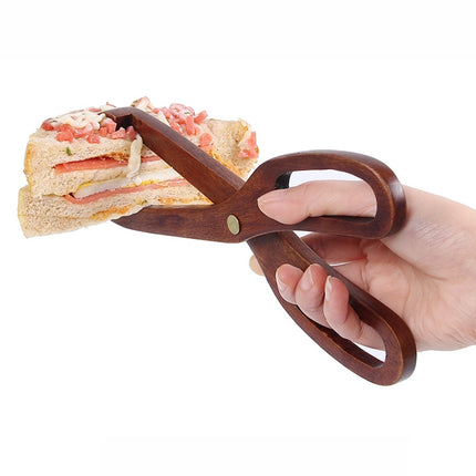 Wooden Food Clip Kitchen Household Barbecue Food Clip Dessert Pastry Bread Clip Scissors Clip-garmade.com