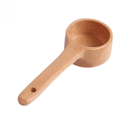 Long-Handled Wooden Spoon Seasoning Spoon Dessert Coffee Milk Tea Spoon Small-garmade.com