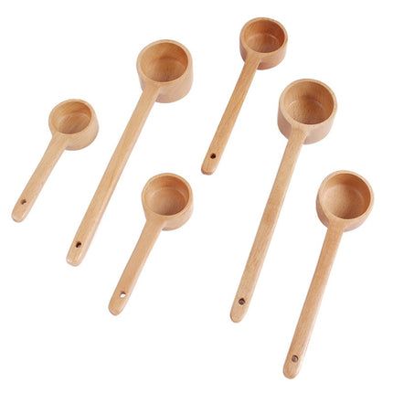 Long-Handled Wooden Spoon Seasoning Spoon Dessert Coffee Milk Tea Spoon Small-garmade.com