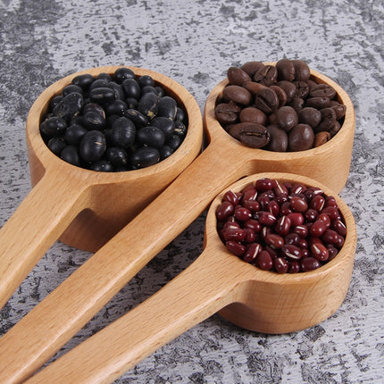 Long-Handled Wooden Spoon Seasoning Spoon Dessert Coffee Milk Tea Spoon Small-garmade.com