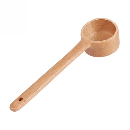 Long-Handled Wooden Spoon Seasoning Spoon Dessert Coffee Milk Tea Spoon Medium-garmade.com