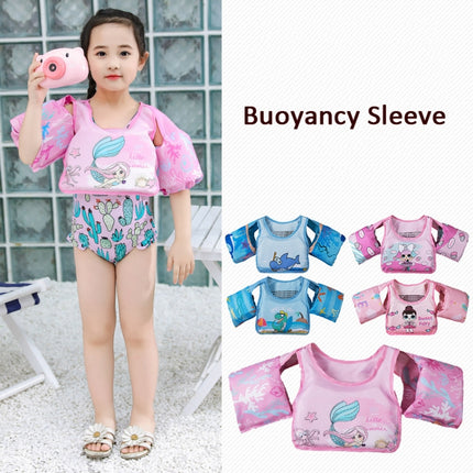 Vest-Style Children Life Jacket Baby Swimming Free Inflatable Arm Foam Life Buoy(Submented Mirror Whale)-garmade.com