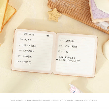 Soft Bear Hand Book Decompression Notebook Student Color Page Diary Book(Taro)-garmade.com