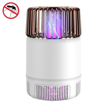 USB Photocatalyst Mosquito Killer Electrical Shock Two-In-One Mosquito Killer White Gold (Electric Shock + Suction)-garmade.com