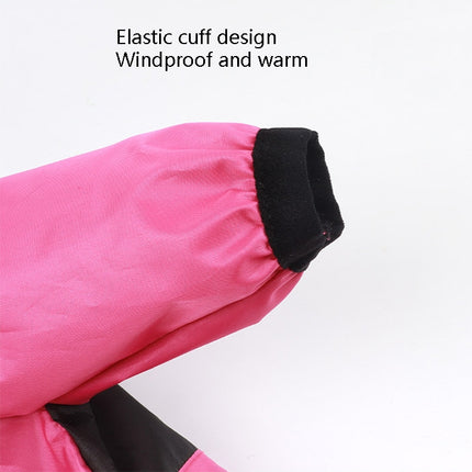 Seasons Universal Raincoat For Dogs Four-Legged Clothing Transparent PU Waterproof Clothing, Size: XXXL(Rose Red)-garmade.com