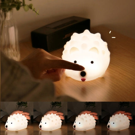 ZD-27 Cute Hedgehog Night Light Timer Dimming USB Bedside Lamp, Style: Button Control-garmade.com