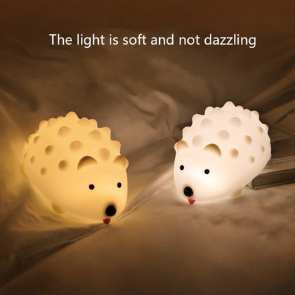 ZD-27 Cute Hedgehog Night Light Timer Dimming USB Bedside Lamp, Style: Button Control-garmade.com