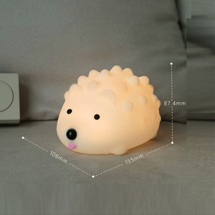 ZD-27 Cute Hedgehog Night Light Timer Dimming USB Bedside Lamp, Style: Remote Control-garmade.com