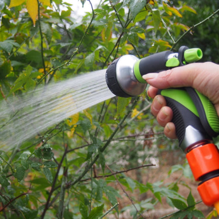 Metal Multifunctional Garden Household Car Watering Sprinkler High Pressure Nozzle(Orange Red)-garmade.com