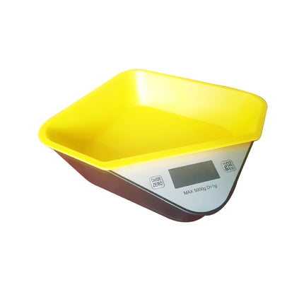 5kg/1g Kitchen Electronic Scale Coffee Scales Baking Food Scale Pallet Scale Pet Scale(Black Yellow)-garmade.com