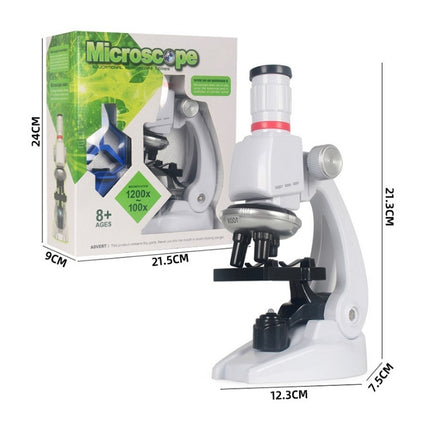 Early Education Biological Science 1200X Microscope Science And Education Toy Set For Children L-garmade.com