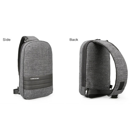 KINGSONS KS3188W Business Casual One-Shoulder Bag Large Capacity Anti-Theft Chest Bag(Gray)-garmade.com