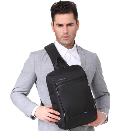 KINGSONS KS3188W Business Casual One-Shoulder Bag Large Capacity Anti-Theft Chest Bag(Gray)-garmade.com
