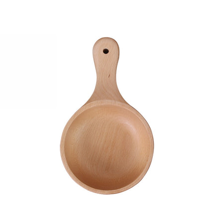 Instant Noodle Bowl Wooden Kimchi Bowl Fruit Salad Wooden Bowl With Handle Small-garmade.com