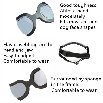 Dog Glasses Sunglasses Pet Glasses(Bright color)-garmade.com