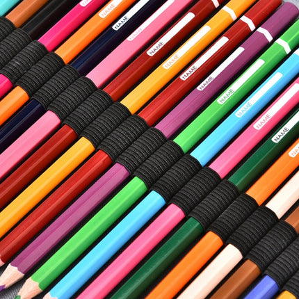 200 Hole Art Painting Pen Storage Bag Large-Capacity Crocodile Pattern PU Pencil Bag(Purple)-garmade.com