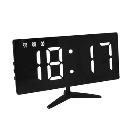 6615A LED Electronic Clock Smart Digital Table Clock(White)-garmade.com