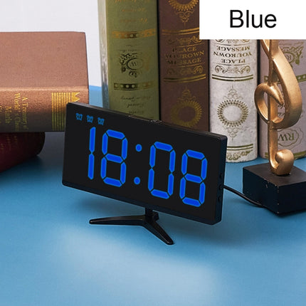 6615A LED Electronic Clock Smart Digital Table Clock(Blue)-garmade.com