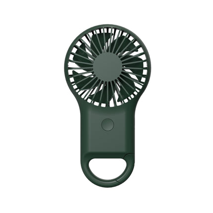 Handheld Pocket Mini Small Fan Portable Charging Outdoor USB Fan With 7 Color Light(ArmyGreen)-garmade.com