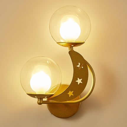 Bedroom Bedside Wall Lamp Indoor Background Wall Lamp 5W White Light(6080 Golden Left)-garmade.com