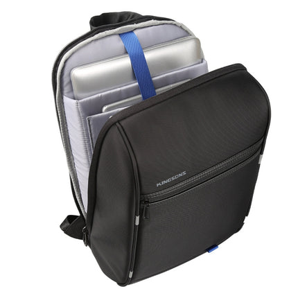 Kingsons KS3165 Crossbody One-Shoulder Computer Backpack Leisure School Bag(Black)-garmade.com